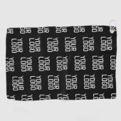 Voeg uw Logo Herhalingspatroon bewerkbare Sjabloon Golfhanddoek (Horizontaal)