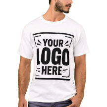 Voeg uw logo hier aan gepersonaliseerd T-shirt | L