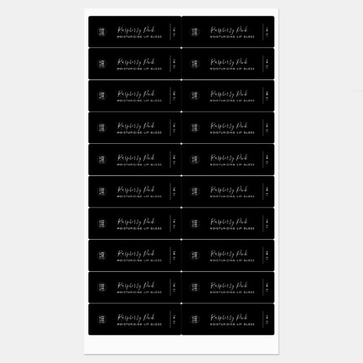 Voeg uw Logo kalligrafie bewerkbaar kleurenproduct Labels (Vel)