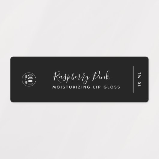 Voeg uw Logo kalligrafie bewerkbaar kleurenproduct Labels (Design 1)