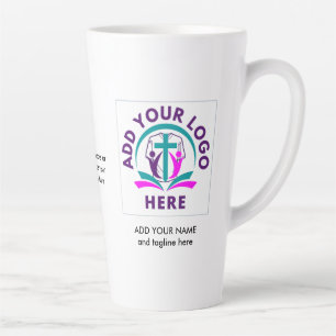 VOEG UW LOGO kerkzakenartikelen TOE Latte Mok