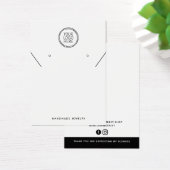 Voeg uw Logo Ketting oorringen Display Kaart toe (Bureau)