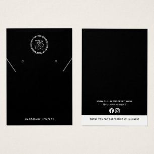 Voeg uw Logo Ketting oorringen Display Kaart toe