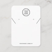 Voeg uw Logo Ketting oorringen Display Kaart toe Contactkaartje (Voorkant)