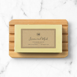 Voeg uw Logo kraft-productlabels toe Labels