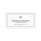 Voeg uw Logo minimalistisch modern productlabel to Etiket (Voorkant)