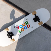 Voeg uw Logo minimalistische promotiewit toe Skateboard