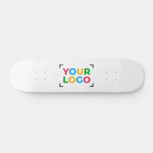 Voeg uw Logo minimalistische promotiewit toe Skateboard (Horizontaal)