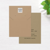 Voeg uw Logo modern ketting oorbel display kaart t (Bureau)