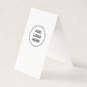 Voeg uw Logo modern verticaal ontwerp toe Visitekaartjes (Achterkant)