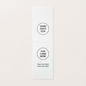 Voeg uw Logo modern verticaal ontwerp toe Visitekaartjes (Buitenkant ongevouwen)