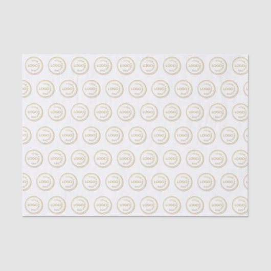 Voeg uw Logo Pattern Professional toe op wit Tissuepapier (Voorkant)