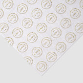 Voeg uw Logo Pattern Professional toe op wit Tissuepapier (Detail)