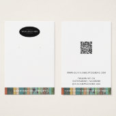 Voeg uw Logo QR Code Earring Display Kaart (Voorkant /achterkant)