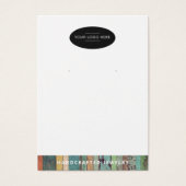 Voeg uw Logo QR Code Earring Display Kaart (Voorkant)