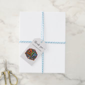 Voeg uw logo qr-code sociale handle toe cadeaulabel (Met Touw)