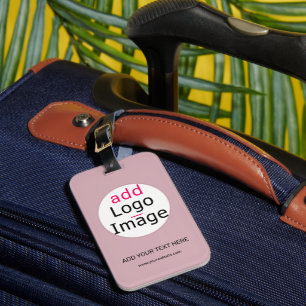 Voeg uw Logo  Roos voor zakelijk gebruik toe Bagagelabel