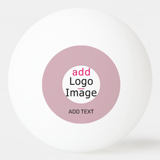 Voeg uw Logo  Roos voor zakelijk gebruik toe Pingpongballen (Voorkant)
