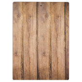 Voeg uw logo rustieke schuur hout klembord (Achterkant)