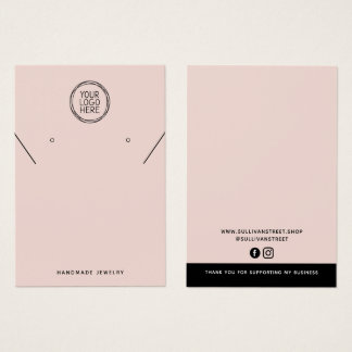 Voeg Uw Logo Sieraden Kaart Display