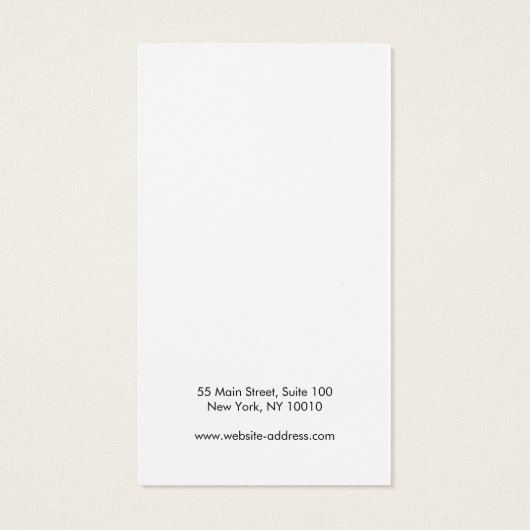 Voeg uw Logo Simple Black Earning-beeldscherm toe Visitekaartje (Achterkant)