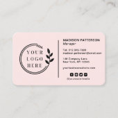 Voeg Uw Logo sociale Media QR Code Collectief Busi Visitekaartje (Voorkant)