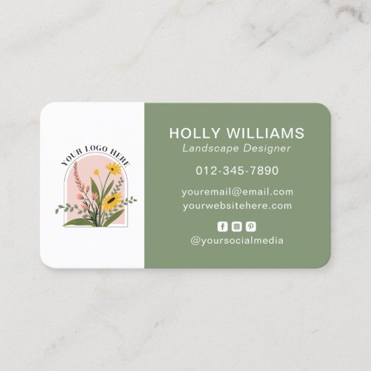 Voeg Uw Logo sociale Media QR Code Collectief Busi Visitekaartje (Voorkant)