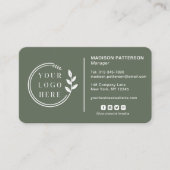 Voeg uw Logo sociale media QR Code Corporate toe Visitekaartje (Voorkant)