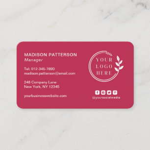 Voeg uw Logo sociale media QR Code Corporate toe Visitekaartje