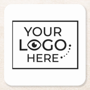 Voeg uw logo toe Aangepaste zakelijke promotie  Vierkante Kartonnen Onderzetter