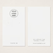 Voeg uw Logo toe die de Kaart van het Vertonende V (Voorkant /achterkant)