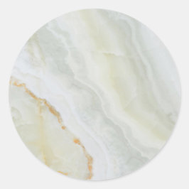 Voeg uw logo toe Goud Marmer Blank Moderne Elegant Ronde Sticker