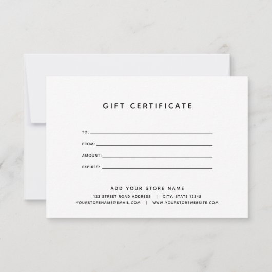 Voeg uw Logo toe met een bewerkbaar kleurencadeaub (Achterkant)