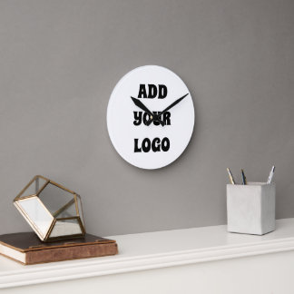 VOEG UW LOGO TOE RONDE KLOK