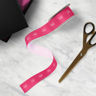 Voeg uw logo & website aanpasbare achtergrondkleur lint