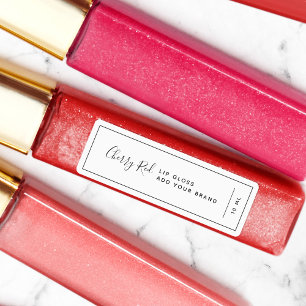 Voeg uw merk Black Border productlabels toe Labels