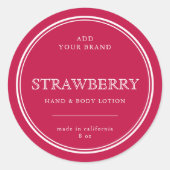 Voeg uw merk Klassieke Eigen Colour Product Label (Voorkant)