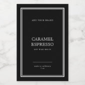 Voeg uw merk Klassieke Eigen kleurenetiket toe Wijn Etiket (Enkel label)