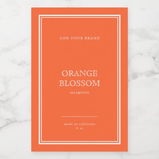 Voeg uw merk Klassieke Eigen kleurenetiket toe Wijn Etiket (Enkel label)