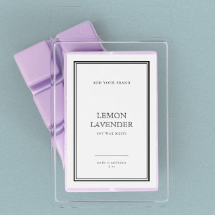 Voeg uw merk Klassieke Zwarte Grens Productlabel t Wijn Etiket