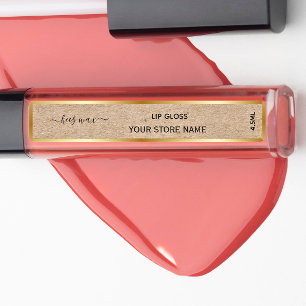 Voeg Uw Merk Toe Gouden kraft lipbalm labels