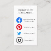 VOEG UW mok CARE CARDS vinyl business MET LOGO TOE Visitekaartje (Achterkant)