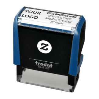 Voeg Uw Naam Logo of Foto Retouradres Stempel Toe