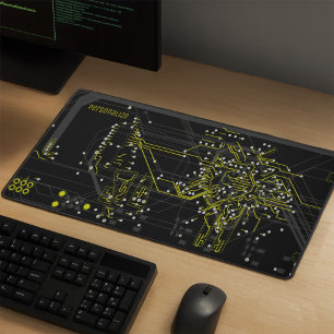 Voeg Uw Naam Routing Proces Modern Geel Zwart Bureaumat