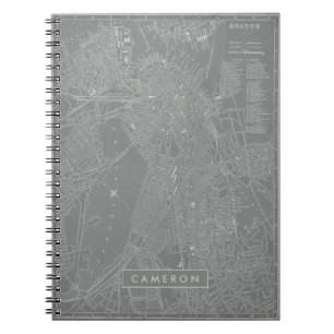 Voeg uw naam toe Schets van stadsplattegrond van Notitieboek