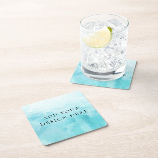 Voeg uw ontwerp aangepaste vierkante Onderzetters (Insitu)