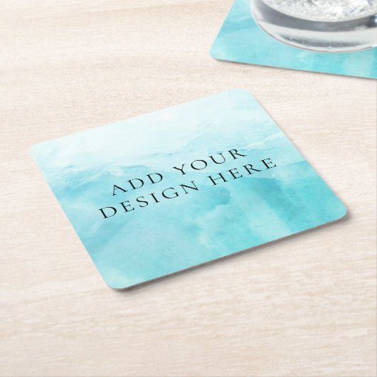 Voeg uw ontwerp aangepaste vierkante Onderzetters (Schuin)