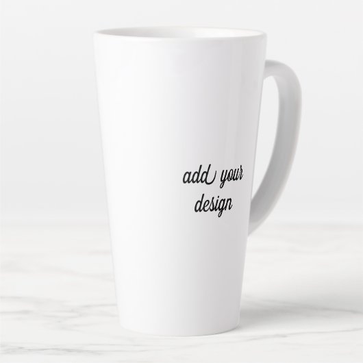 voeg uw ontwerp latte mok toe (Rechterhoek)