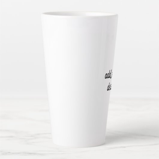 voeg uw ontwerp latte mok toe (Voorkant)