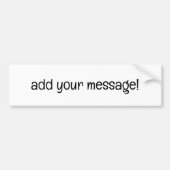 voeg uw ontwerp toe bumpersticker (Voorkant)